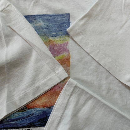 Art Carmel Sailboat VTG T Shirt Photography Rare Print Ocean Travel Sea Rap