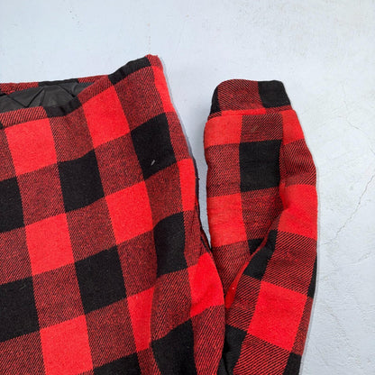 VTG 1960s 60s Cotton Buffalo Plaid Lined Insulated Zip Up Jacket Large Mackinaw