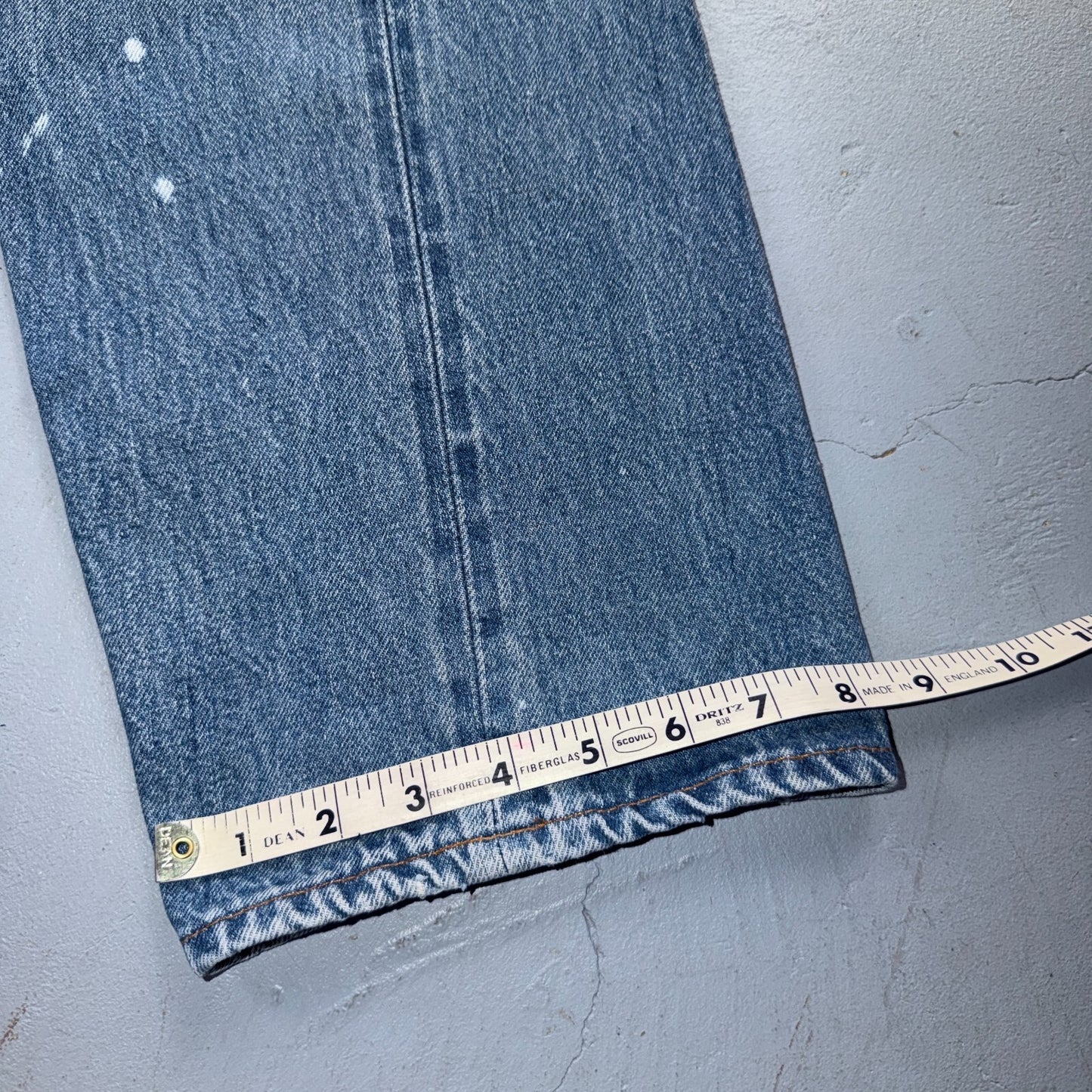 Levis 501 Vintage 80s Redline Selvedge USA XX Jeans Light Wash Act 33x32