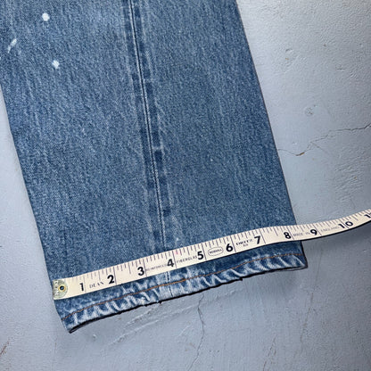 Levis 501 Vintage 80s Redline Selvedge USA XX Jeans Light Wash Act 33x32
