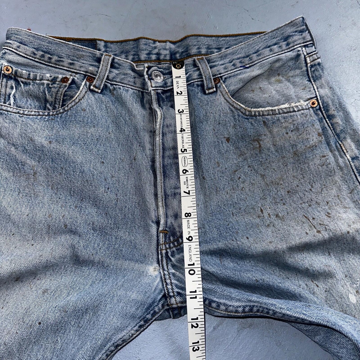 Levis 501 Vintage Y2K XX Straight Leg Jeans 33x34 Light Wash 2000s Act 31x32