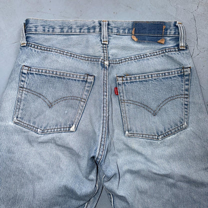 Levis 501 Vintage 80s Redline Selvedge USA XX Jeans Light Wash 30x30 Act 28x27