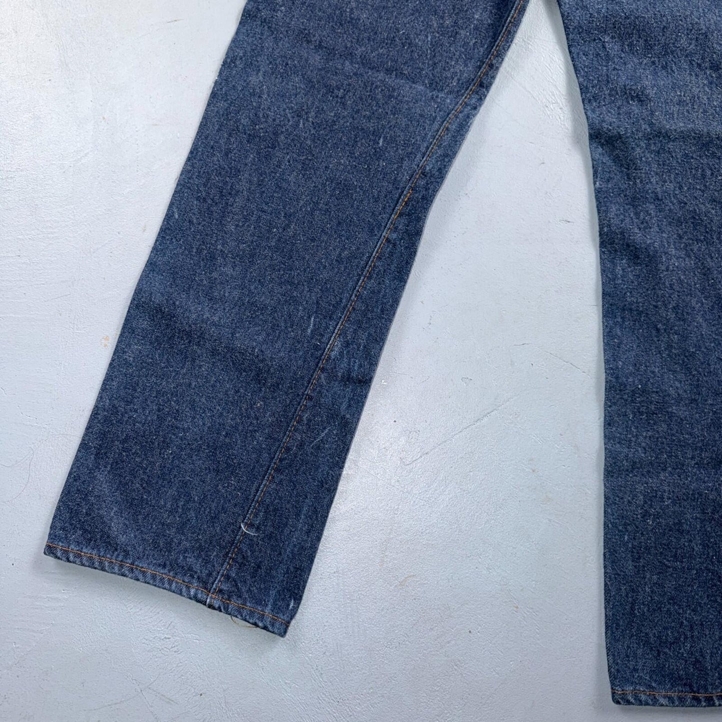 Levis 501 Vintage 80s Redline Selvedge USA Jeans Fuzzy Dark Wash 27x31 Act 25x27