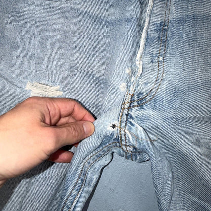 Levis 501 Vintage Y2K XX Straight Leg Jeans Blue Light Wash 36x30 Act 33x27