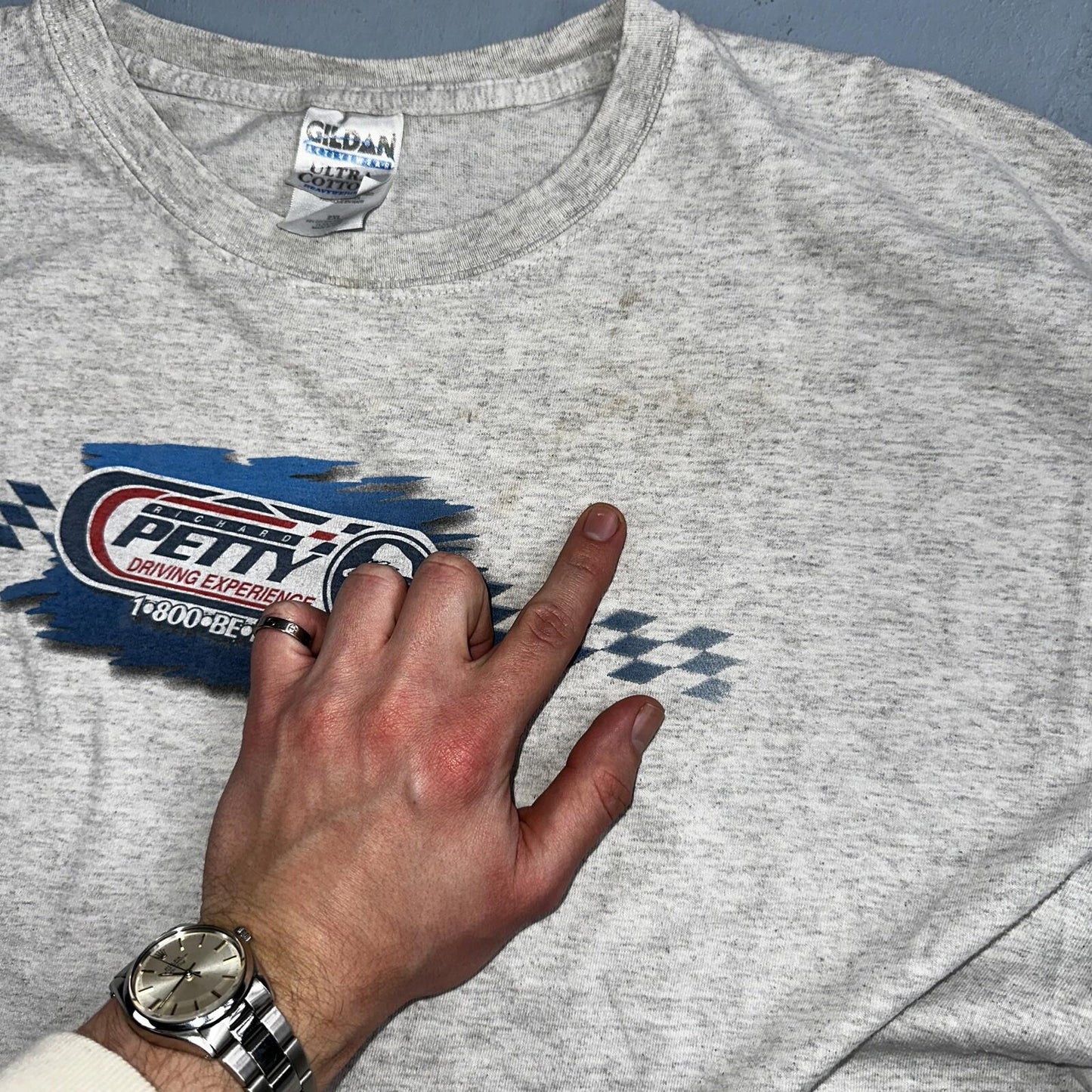 Vintage Dale Earnhardt Richard Petty Winston Cup Shirt Mens 2XL AOP NASCAR Y2K