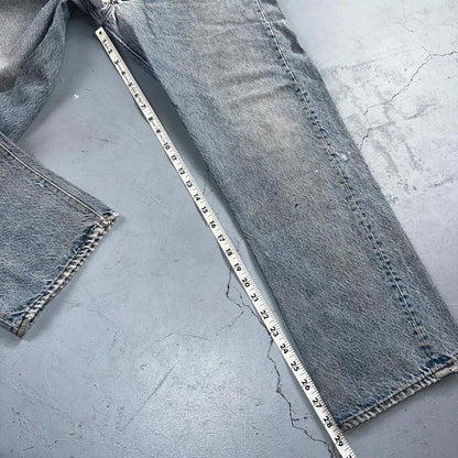 Levis 501 Vintage 80s USA XX Straight Leg Jeans Blue Light Wash 38x33 Act 34x29