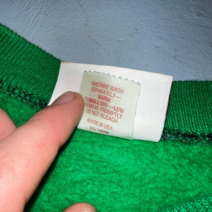 Ducks Novelty Sweatshirt XL 1980s VTG Crewneck Christmas Cute Green Holidays 80s