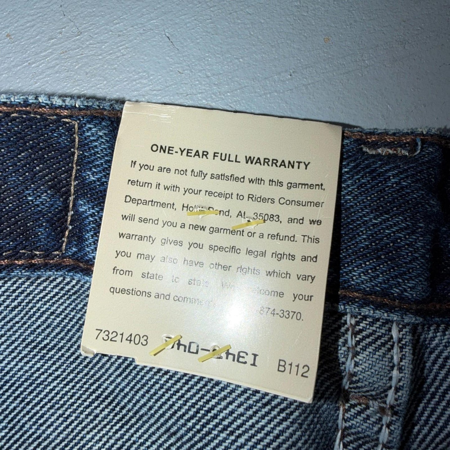 Lee Riders Eased Straight Leg Jeans Misses Size 12 Medium Dark Stone Wash NWT
