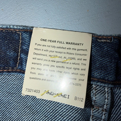 Lee Riders Eased Straight Leg Jeans Misses Size 12 Medium Dark Stone Wash NWT