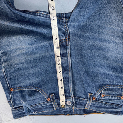 Levis 501 Vintage 90s USA XX Straight Leg Jeans Blue Altered 31x34 Act 30x29