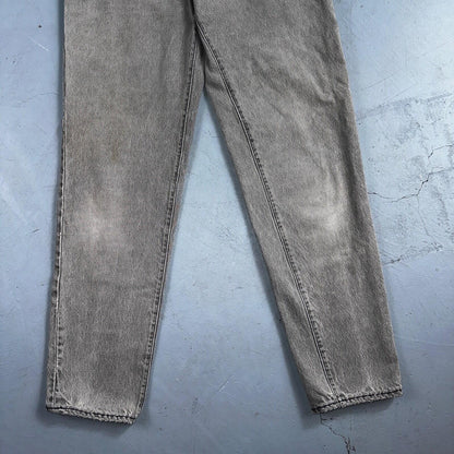 Levis 501 Vintage 90s USA XX Straight Leg Jeans Black Faded Grey Wash Act 25x30
