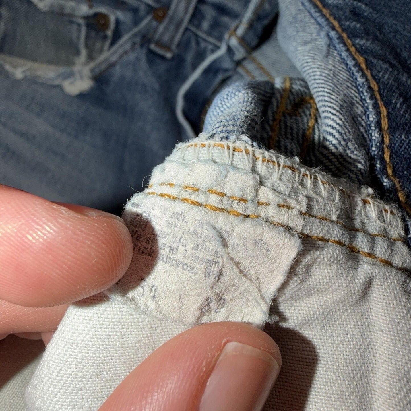 Levis 501 Vintage 80s Redline Selvedge USA XX Jeans Light Wash 31x27 Skinny