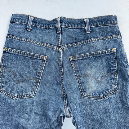 Levis 517 Vintage 80s USA Orange Tab Bootcut Flare Blue Worn Jeans Act 32x26