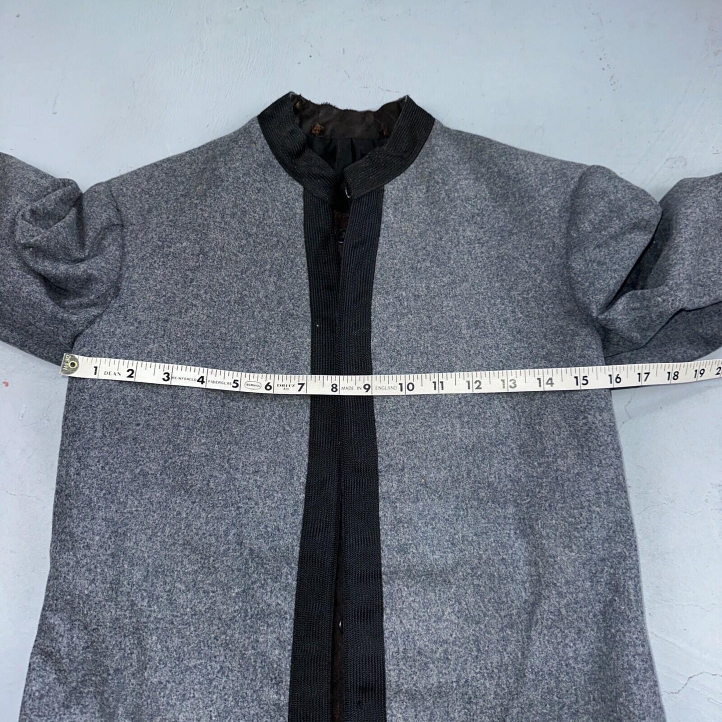 Antique 1900s Union USMA US Military Academy Cadet Uniform Gray Wool Jacket