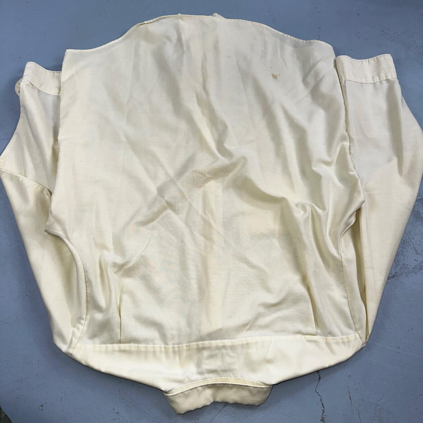 Vintage Penneys Towncraft Shirt Men 16 Penn Prest Yellow White Stripe 60s 1960s