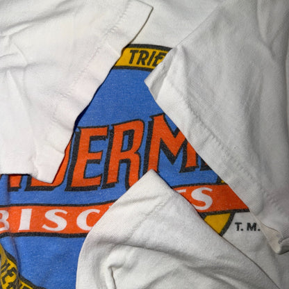 VTG 70s Powdermilk Biscuits Graphic T Shirt Has Your Family Food Promo Rare 1970
