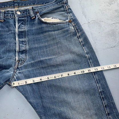 Levis 501 Big E Vintage 60s Redline Selvedge USA XX 1960s Jeans 36x32 Act 34x28