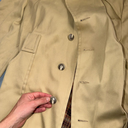 VTG 50s 60s Sportswear Mid Length Jacket Car Coat Blazer Overcoat Belted Rain
