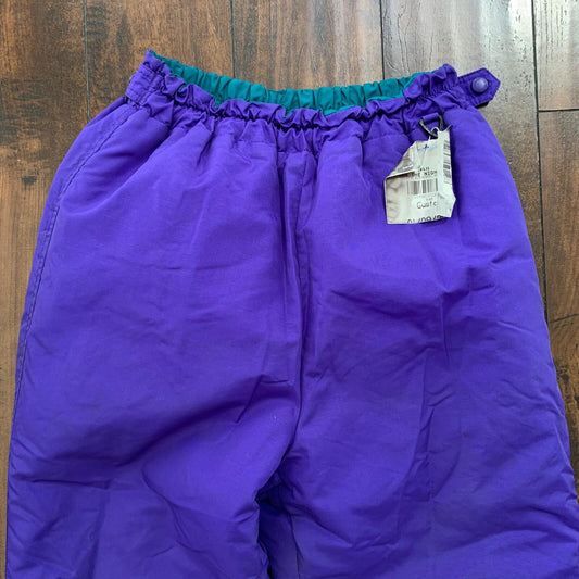 Vintage Columbia Sportswear Women's Purple High Rise Skiing Snow Pants 90s