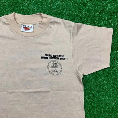 Nike Vintage T Shirt Japan Shipwreck Run 80s 10k Run Geisha Tan Sports Jordan