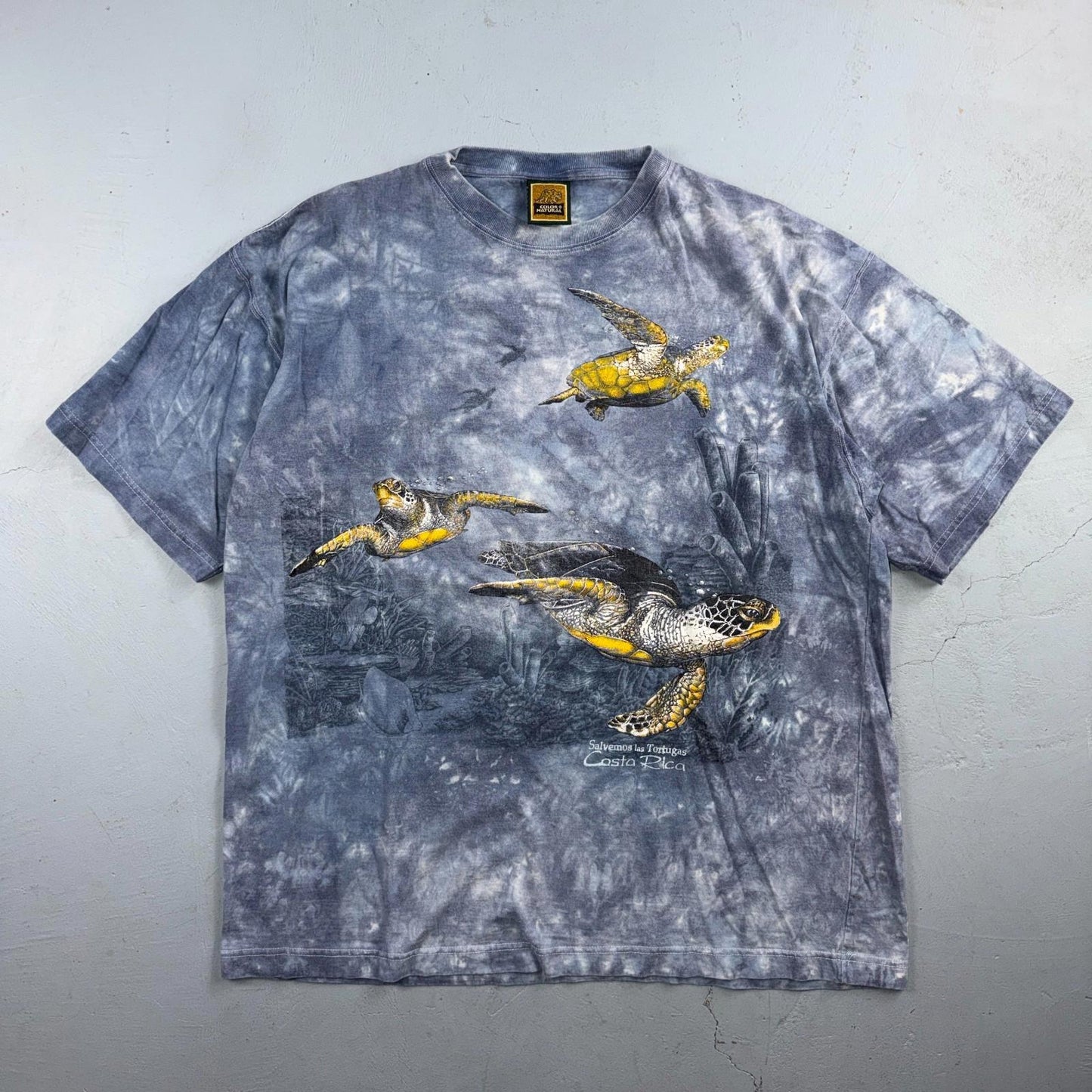 Sea Turtles Costa Rica VTG T Shirt AOP Tie Dye Ocean Water Life Animals Love 2XL