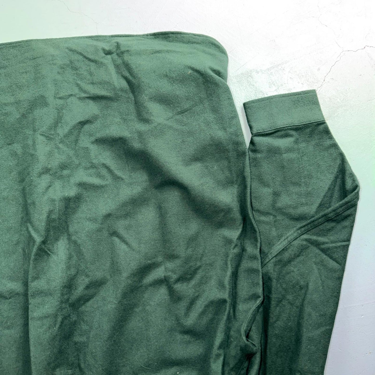 LL Bean VTG Mens XL Chamois Cloth Green Shirt Soft Cozy Flannel Cotton 90s