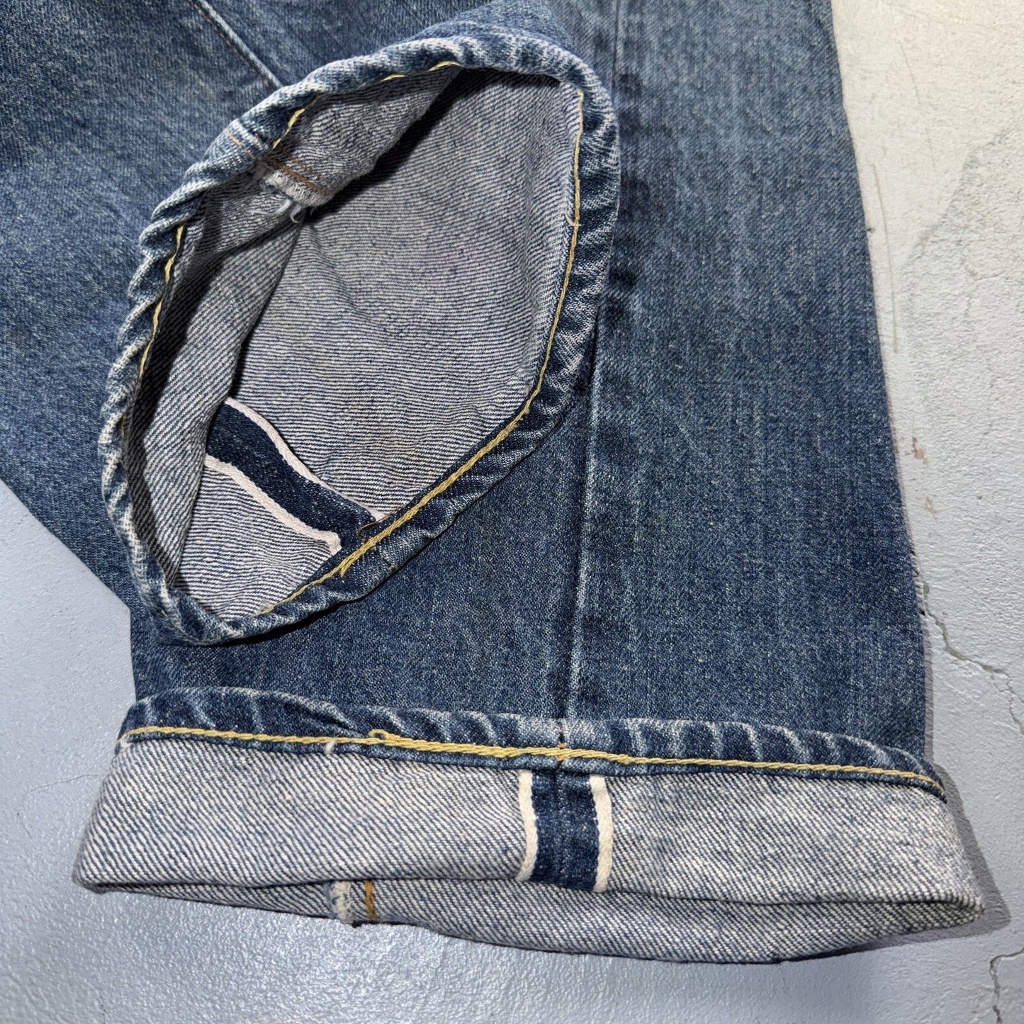Levis 501 Vintage 70s SS Redline Selvedge USA Jeans Med Wash 32x34 Act 29x29