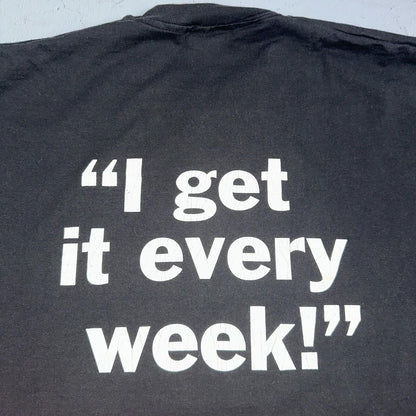 Bottom Line VTG T Shirt Funny Joke Quote Humor IT Every 90s Rap Frostburg Uni