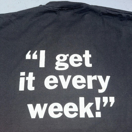 Bottom Line VTG T Shirt Funny Joke Quote Humor IT Every 90s Rap Frostburg Uni