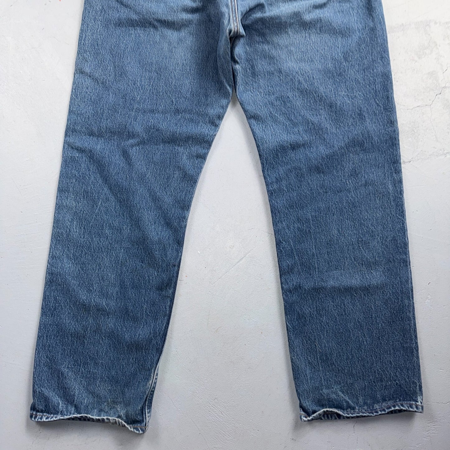 Levis 501 Vintage 80s USA XX Straight Leg Jeans Blue Light Wash 42x34 Act 38x29