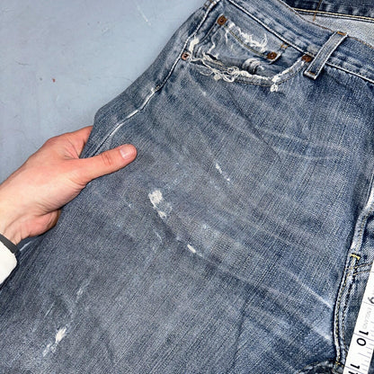 Levis 501 Vintage Y2K XX Straight Leg Jeans Blue Med Wash 34x36 Act 33x30
