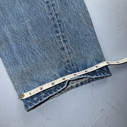 Levis 501 Vintage 80s USA XX Straight Leg Jeans Blue Light Wash 38x34 Act 35x30