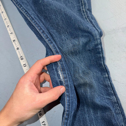 Levis Big E Vintage 60s Orange Tab 646 Bell Bottoms Denim Jeans Bootcut 31x29