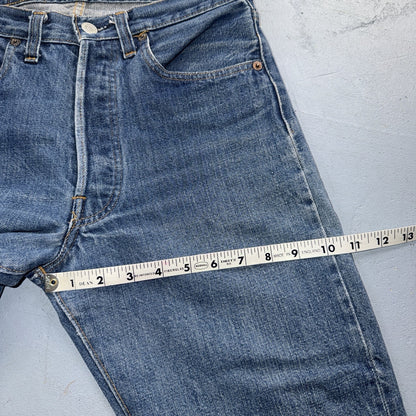 Levis 501 Vintage 70s SS Redline Selvedge USA Jeans Med Wash 30x34 Act 28x30