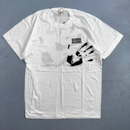 Screen Stars Hand Print VTG T Shirt 80s 1989 Graphic Bumper Rare Car Auto Band