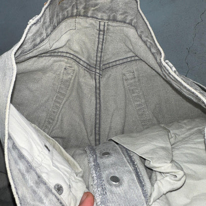 Levis 501 Vintage 80s USA XX Straight Leg Jeans Gray Acid Wash 31x32 Act 29x30