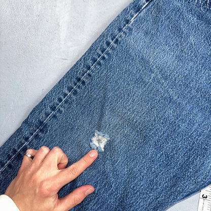 Levis 501 Vintage 90s USA XX Straight Leg Jeans Blue Med Wash 40x31 Act 36x27