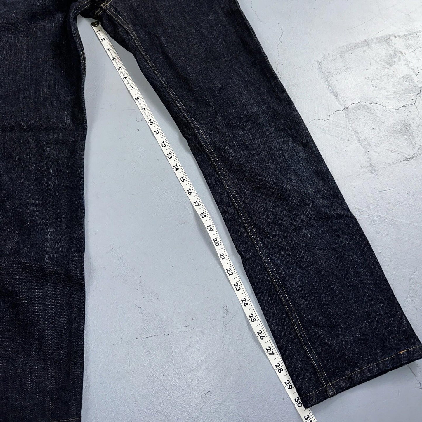 Brave Star Jeans Mens 30x30 Blue Selvedge Cone Denim Dark Wash Button Fly