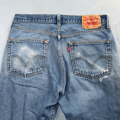 Levis 501 Vintage Y2K XX Straight Leg Jeans Blue Light Wash 35x34 Act 33x31