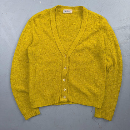 VTG 60s Jantzen Wool Cardigan Sweater 1960s 38 USA Mohair Campus Rockabilly