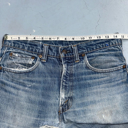 Levis 517 Vintage 70s SS USA Red Tab Bootcut Flare Blue Jeans Talon Act 29x32