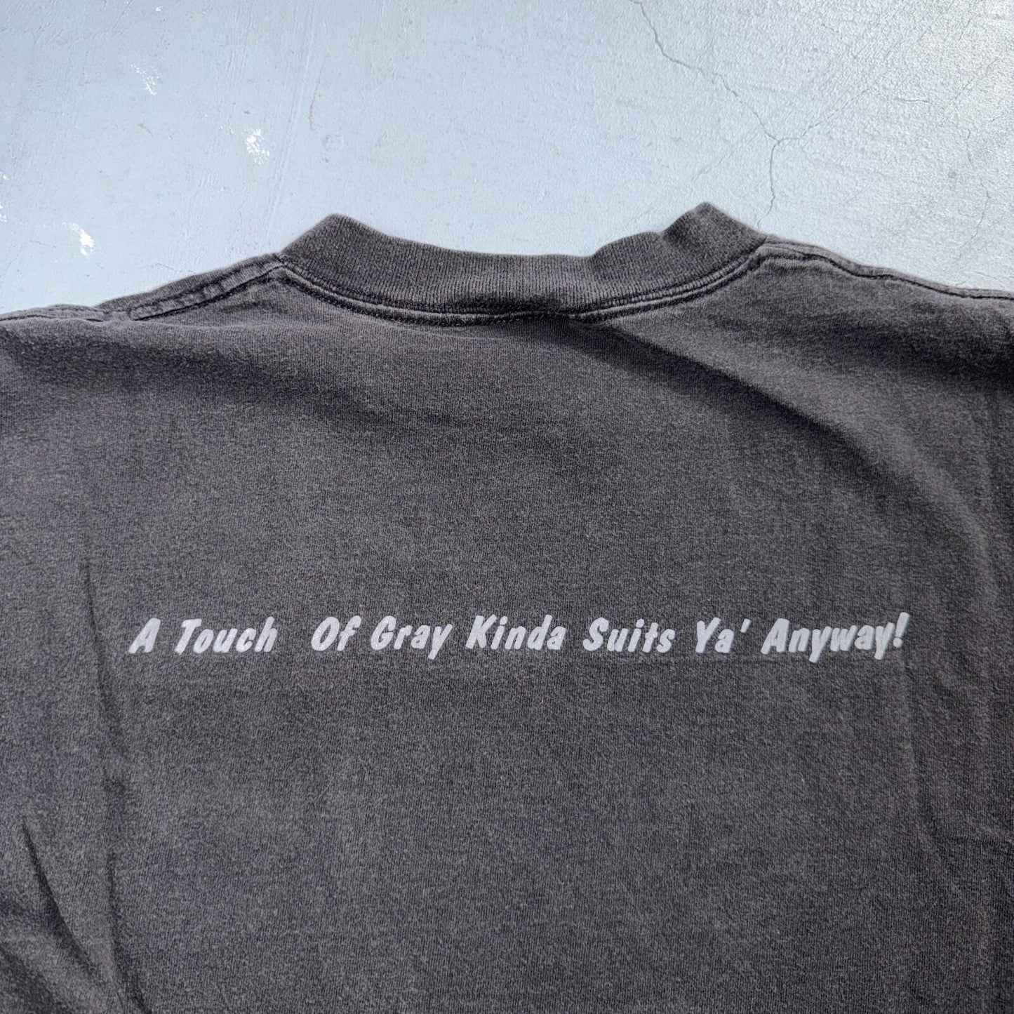Jerryatrics VTG T Shirt Grateful Dead? Jerry Oneita 90s Faded Black Music Band