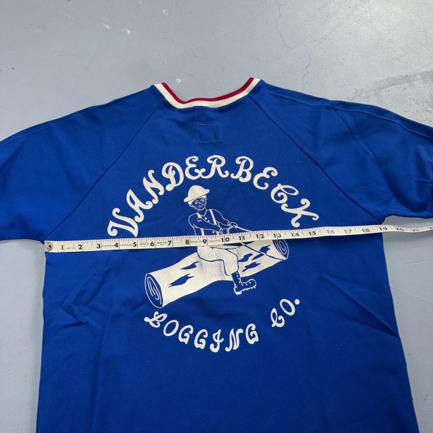 Vintage Vanderbeck Logging Bowling Jersey T Shirt Oregon USA Rockabilly 1960s