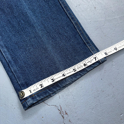 Levis Vintage Womens Size 24x32 White Tab Big E 501 Blue Straight Jeans 70s 80s