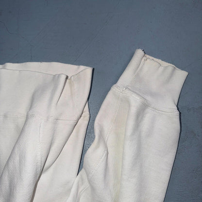 VTG 80s Champion Reverse Weave Crewneck Sweatshirt White USA Maryland College