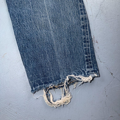 Levis 501 Big E Vintage 60s Redline Selvedge USA XX 1960s Jeans 66 Act 27x29