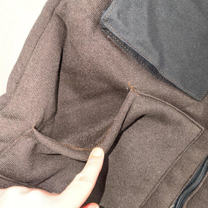 VTG 90s Sherpa Lined Full Zip Cold Weather Jacket Large Synthetic Fiber Bear