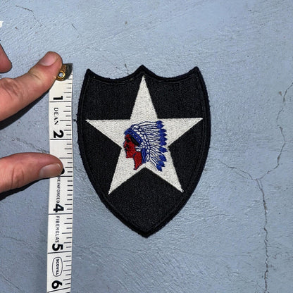 Vintage WWII US Army 2nd Infantry Division Embroidered Patch Not Sure How Old