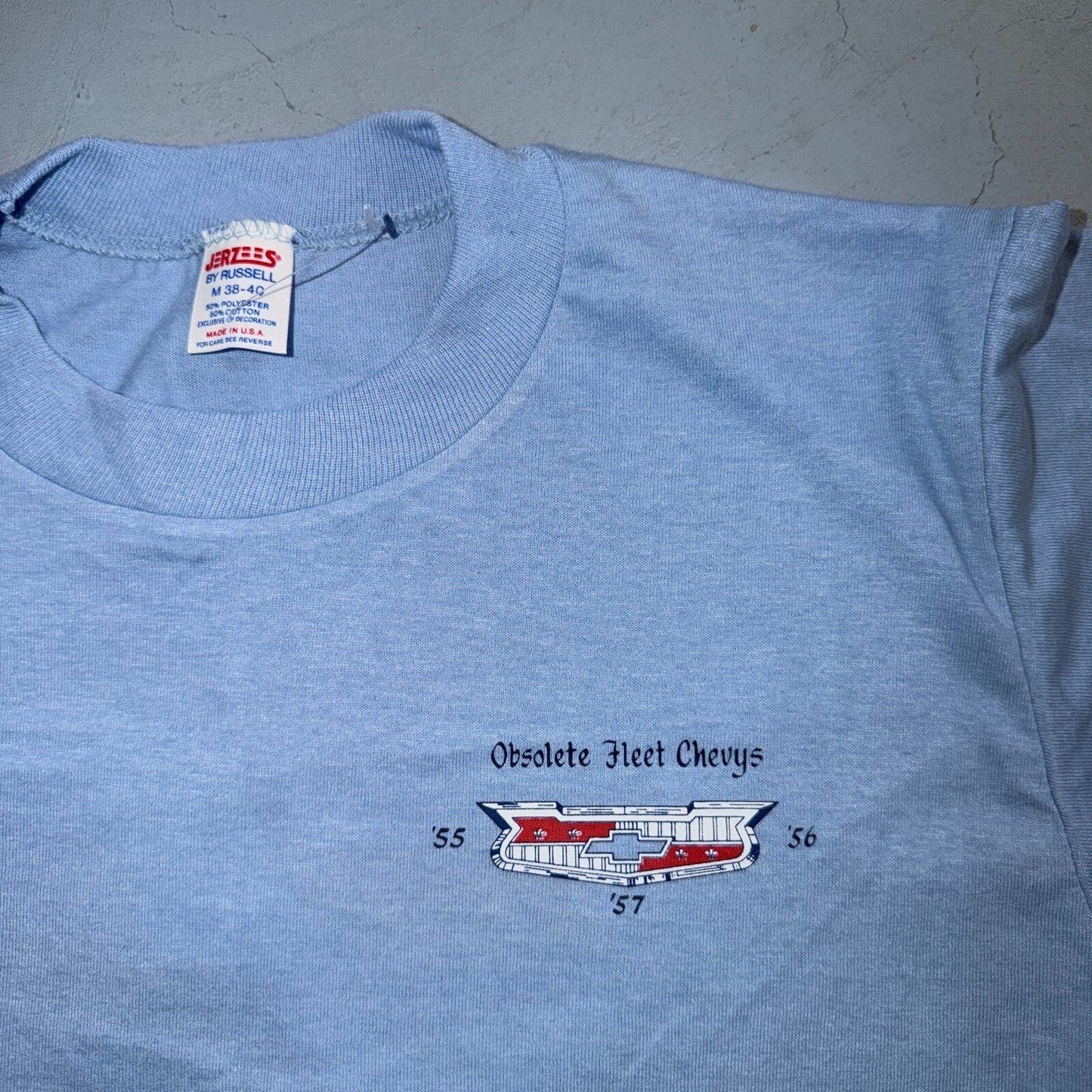 Chevys Obsolete Fleet VTG T Shirt 56 90s Graphic T Print Cars Racing Classic USA