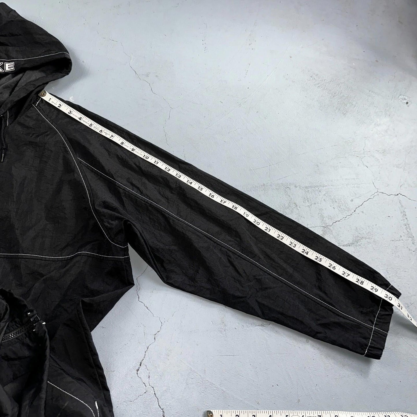 Nike 90s Vintage Track Jacket Mens Small Basketball Jordan Big Spell Out Nylon